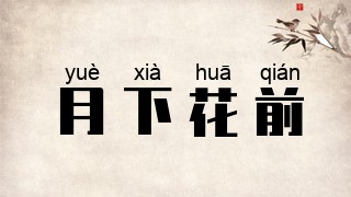 月下花前