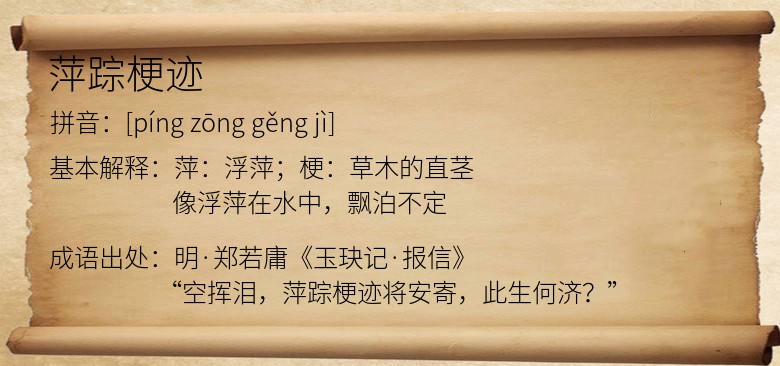 萍踪梗迹