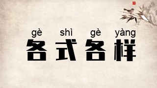 各式各样