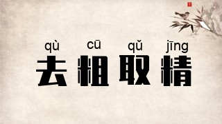 去粗取精