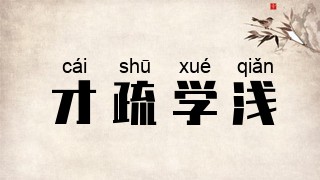 才疏学浅