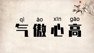 气傲心高