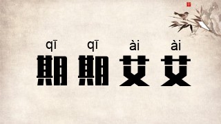 期期艾艾