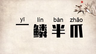一鳞半爪