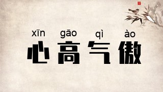 心高气傲