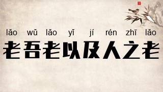 老吾老以及人之老