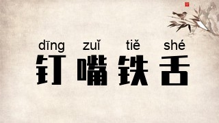 钉嘴铁舌