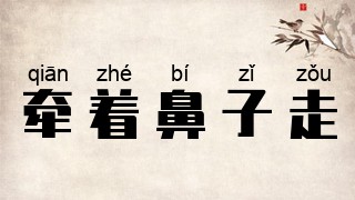 牵着鼻子走