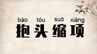 抱头缩项