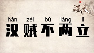汉贼不两立