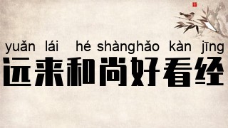 远来和尚好看经