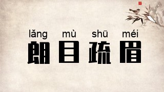 朗目疏眉
