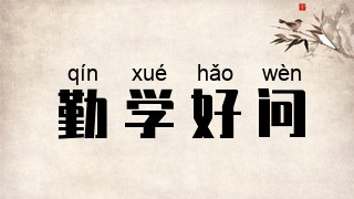 勤学好问