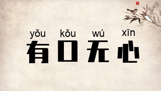 有口无心