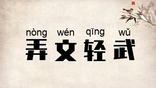 弄文轻武