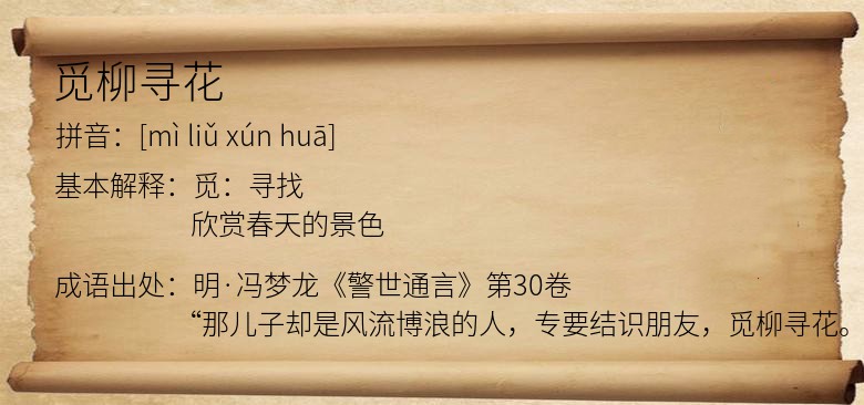 觅柳寻花