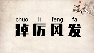 踔厉风发