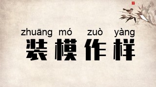 装模作样