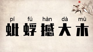 蚍蜉撼大木