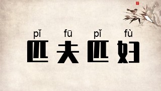 匹夫匹妇
