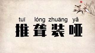推聋装哑