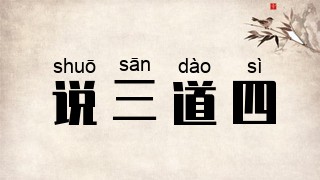 说三道四