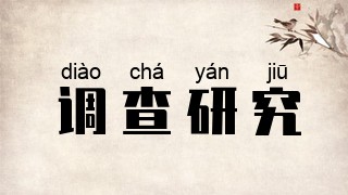 调查研究