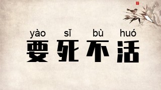 要死不活