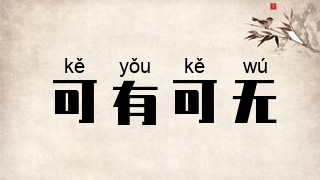 可有可无