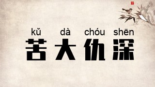 苦大仇深