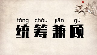 统筹兼顾