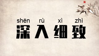 深入细致