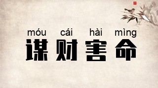 谋财害命