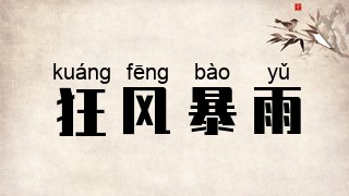 狂风暴雨