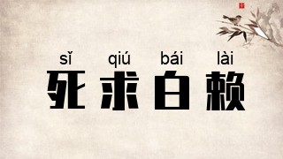 死求白赖
