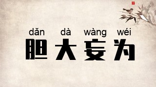 胆大妄为