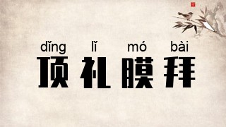 顶礼膜拜