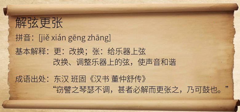 解弦更张