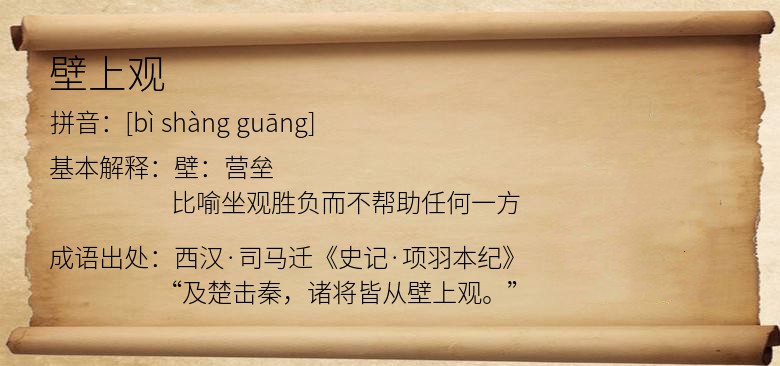 壁上观