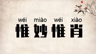 惟妙惟肖