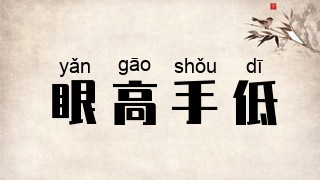 眼高手低