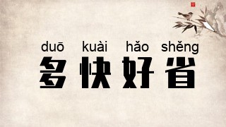 多快好省