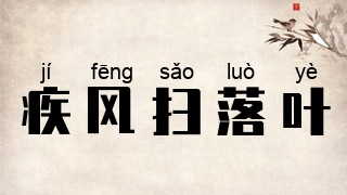 疾风扫落叶