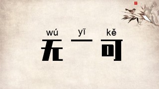 无一可