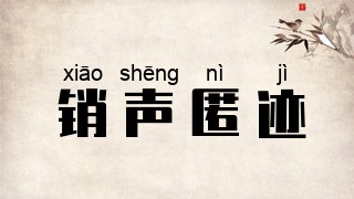 销声匿迹