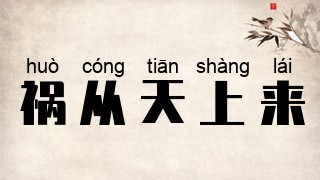 祸从天上来