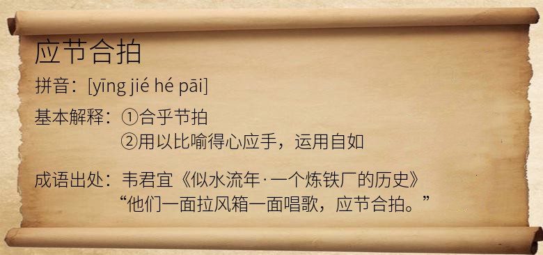 应节合拍