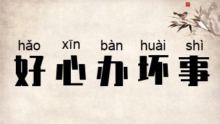 好心办坏事