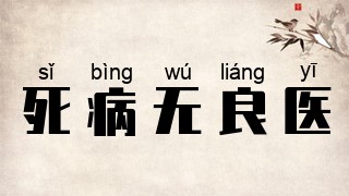 死病无良医