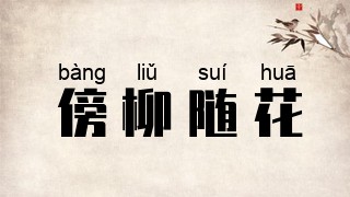 傍柳随花